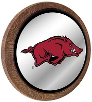 The Fan-Brand University of Arkansas Mascot Barrel Top Mirrored Sign                                                            