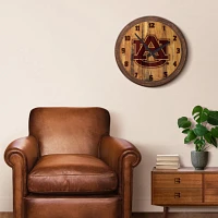 The Fan-Brand Auburn University Logo Branded Faux Barrel Top Clock                                                              