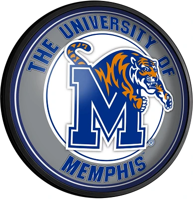 The Fan-Brand University of Memphis Round Slimline Lighted Wall Sign                                                            