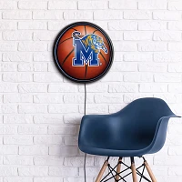 The Fan-Brand University of Memphis Basketball Round Slimline Lighted Wall Sign                                                 