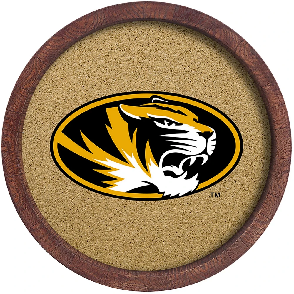 The Fan-Brand University of Missouri “Faux” Barrel Framed Cork Board                                                        