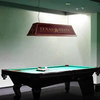 The Fan-Brand Texas State University Premium Wood Pool Table Light                                                              