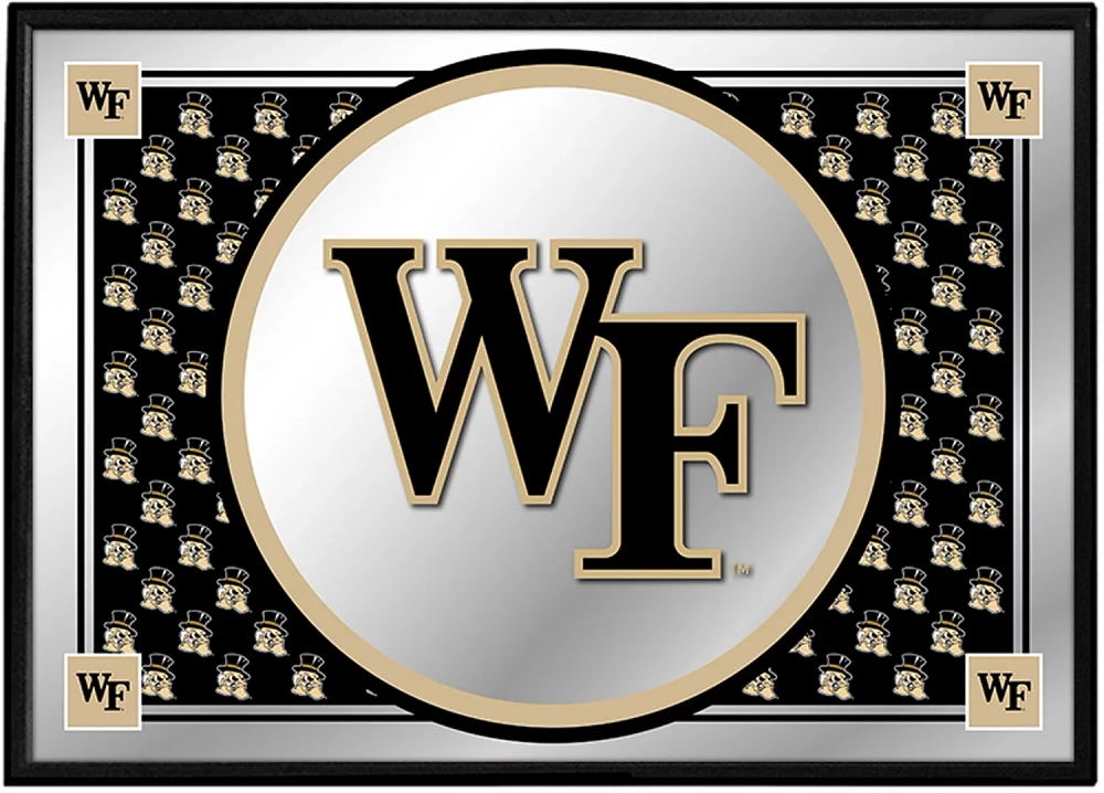 The Fan-Brand Wake Forest University Team Spirit Framed Mirrored Wall Sign                                                      