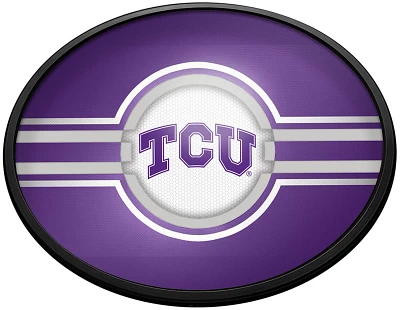 The Fan-Brand Texas Christian University Oval Slimline Lighted Wall Sign                                                        