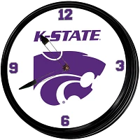 The Fan-Brand Kansas State University K-State Retro Lighted Wall Clock                                                          