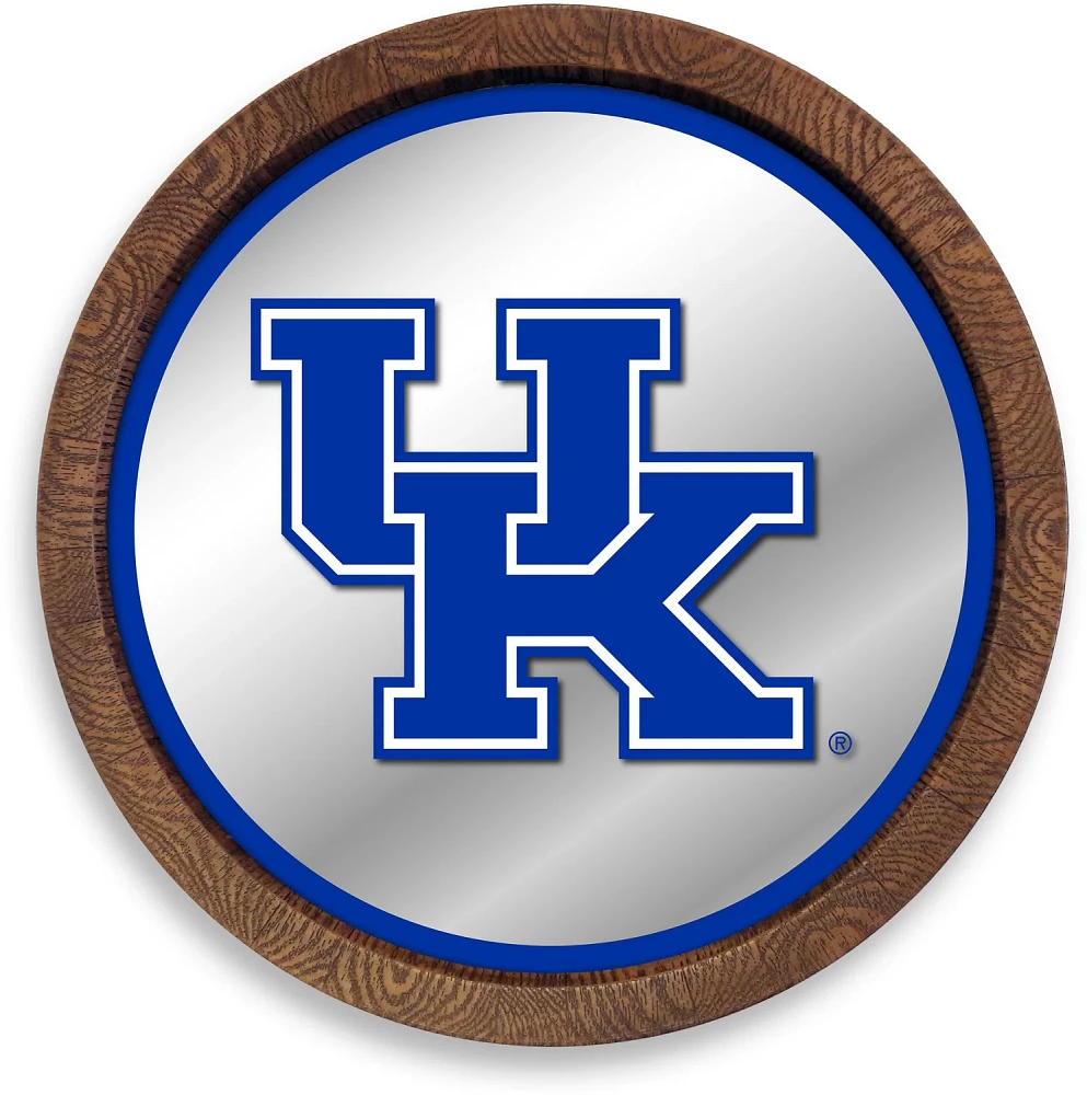 The Fan-Brand University of Kentucky Faux Barrel Top Mirrored Sign                                                              