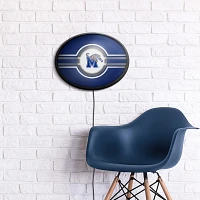 The Fan-Brand University of Memphis Oval Slimline Lighted Wall Sign                                                             