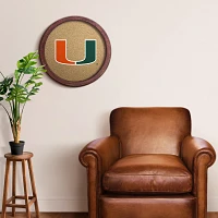 The Fan-Brand University of Miami “Faux” Barrel Framed Cork Board                                                           