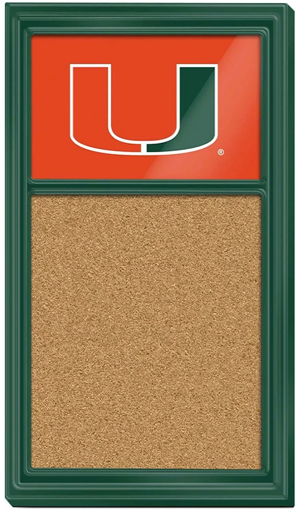 The Fan-Brand University of Miami Cork Note Board                                                                               