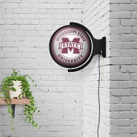 The Fan-Brand Mississippi State University Round Rotating Lighted Sign                                                          