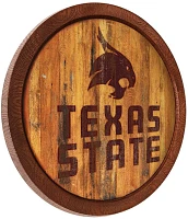 The Fan-Brand Texas State University Branded Faux Barrel Top Sign                                                               