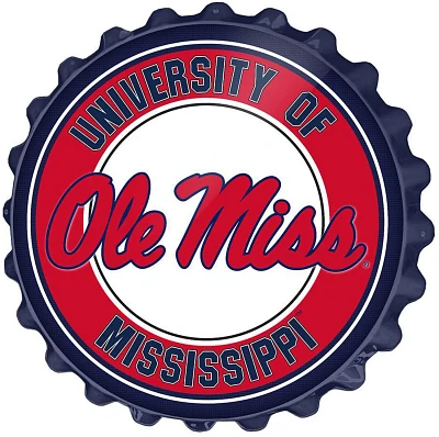 The Fan-Brand University of Mississippi Bottle Cap Sign                                                                         