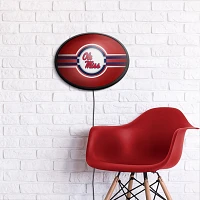 The Fan-Brand University of Mississippi Oval Slimline Lighted Wall Sign                                                         