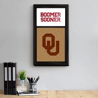 The Fan-Brand University of Oklahoma Cork Dual Logo Boomer Note Board                                                           