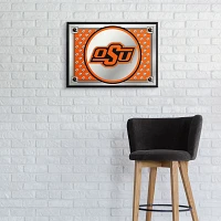 The Fan-Brand Oklahoma State University Team Spirit Framed Mirrored Wall Sign                                                   