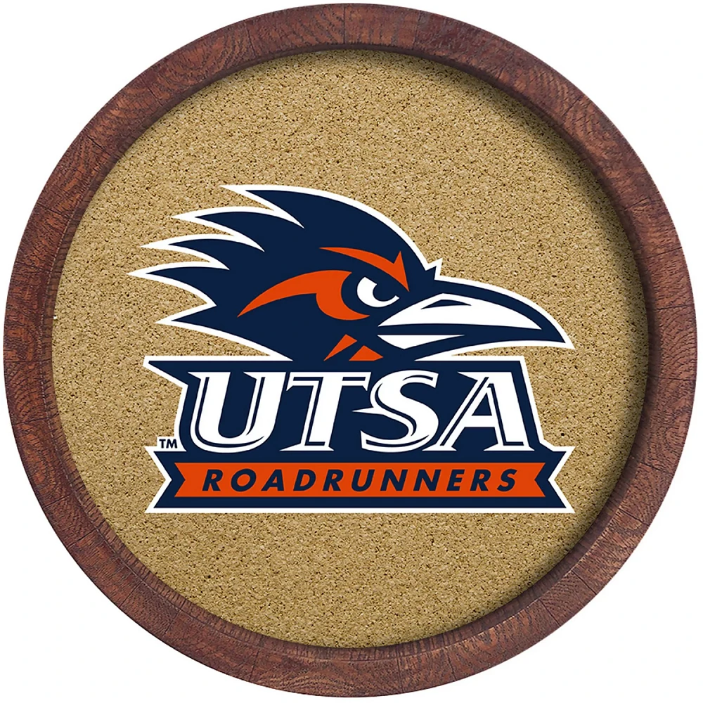 The Fan-Brand University of Texas at San Antonio “Faux” Barrel Framed Cork Board                                            