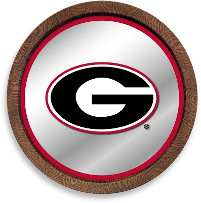The Fan-Brand University of Georgia Faux Barrel Top Mirrored Sign                                                               