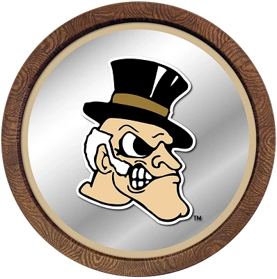 The Fan-Brand Wake Forest University Mascot Faux Barrel Top Mirrored Wall Sign                                                  
