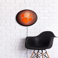 The Fan-Brand Clemson University Pigskin Oval Slimline Lighted Sign                                                             