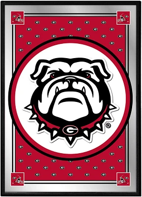 The Fan-Brand University of Georgia Team Spirit UGA Framed Mirrored Wall Sign                                                   