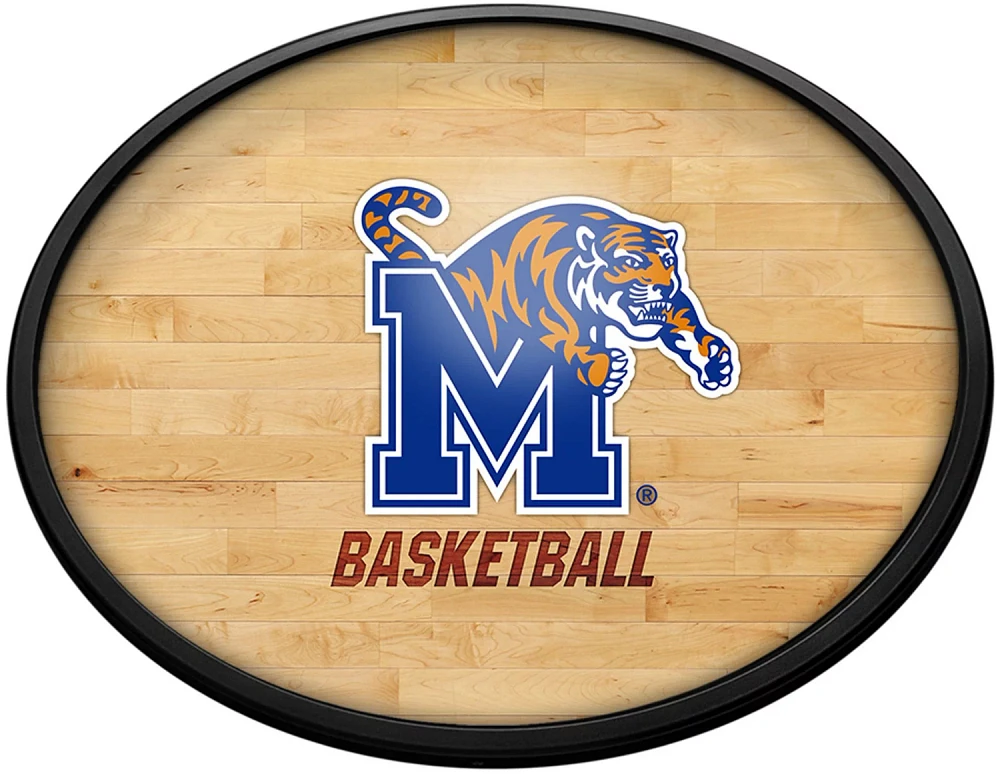 The Fan-Brand University of Memphis Hardwood Oval Slimline Lighted Sign                                                         