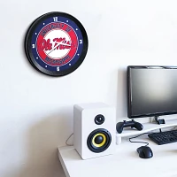 The Fan-Brand University of Mississippi Ribbed Wall Clock                                                                       