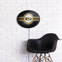 The Fan-Brand University of Missouri Black Oval Slimline Lighted Wall Sign                                                      