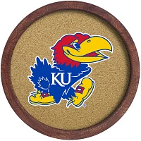 The Fan-Brand University of Kansas “Faux” Barrel Framed Cork Board                                                          