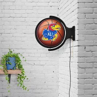 The Fan-Brand University of Kansas Rotating Lighted Wall Sign                                                                   