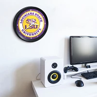 The Fan-Brand Louisiana State University Ribbed Wall Clock                                                                      