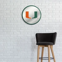 The Fan-Brand University of Miami Modern Disc Mirrored Wall Sign                                                                