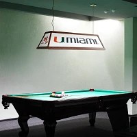 The Fan-Brand University of Miami Premium Wood Pool Table Light                                                                 