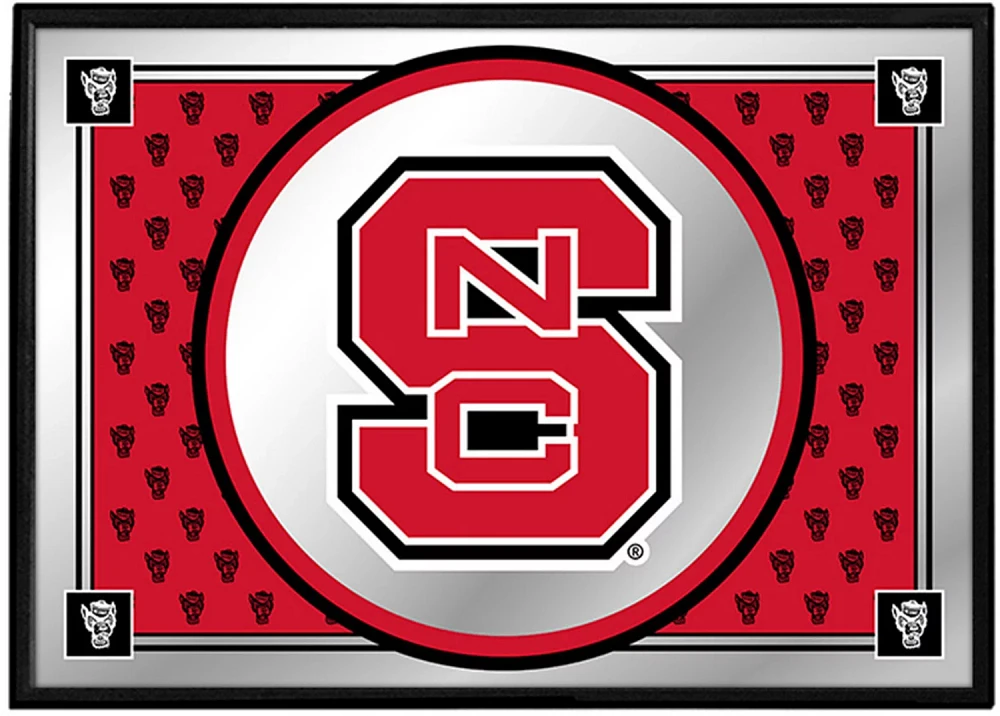 The Fan-Brand North Carolina State University Team Spirit Framed Mirrored Wall Sign                                             