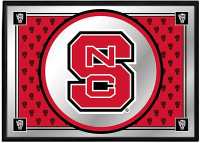 The Fan-Brand North Carolina State University Team Spirit Framed Mirrored Wall Sign                                             