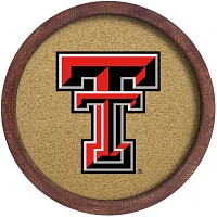 The Fan-Brand Texas Tech University Logo “Faux” Barrel Framed Cork Board                                                    
