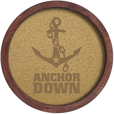 The Fan-Brand Vanderbilt University Anchor “Faux” Barrel Framed Cork Board                                                  