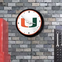 The Fan-Brand University of Miami Retro Lighted Wall Clock                                                                      