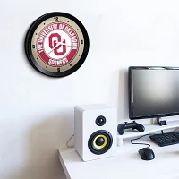 The Fan-Brand University of Oklahoma Ribbed Wall Clock                                                                          