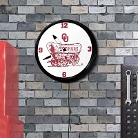 The Fan-Brand University of Oklahoma Schooner Retro Lighted Wall Clock                                                          