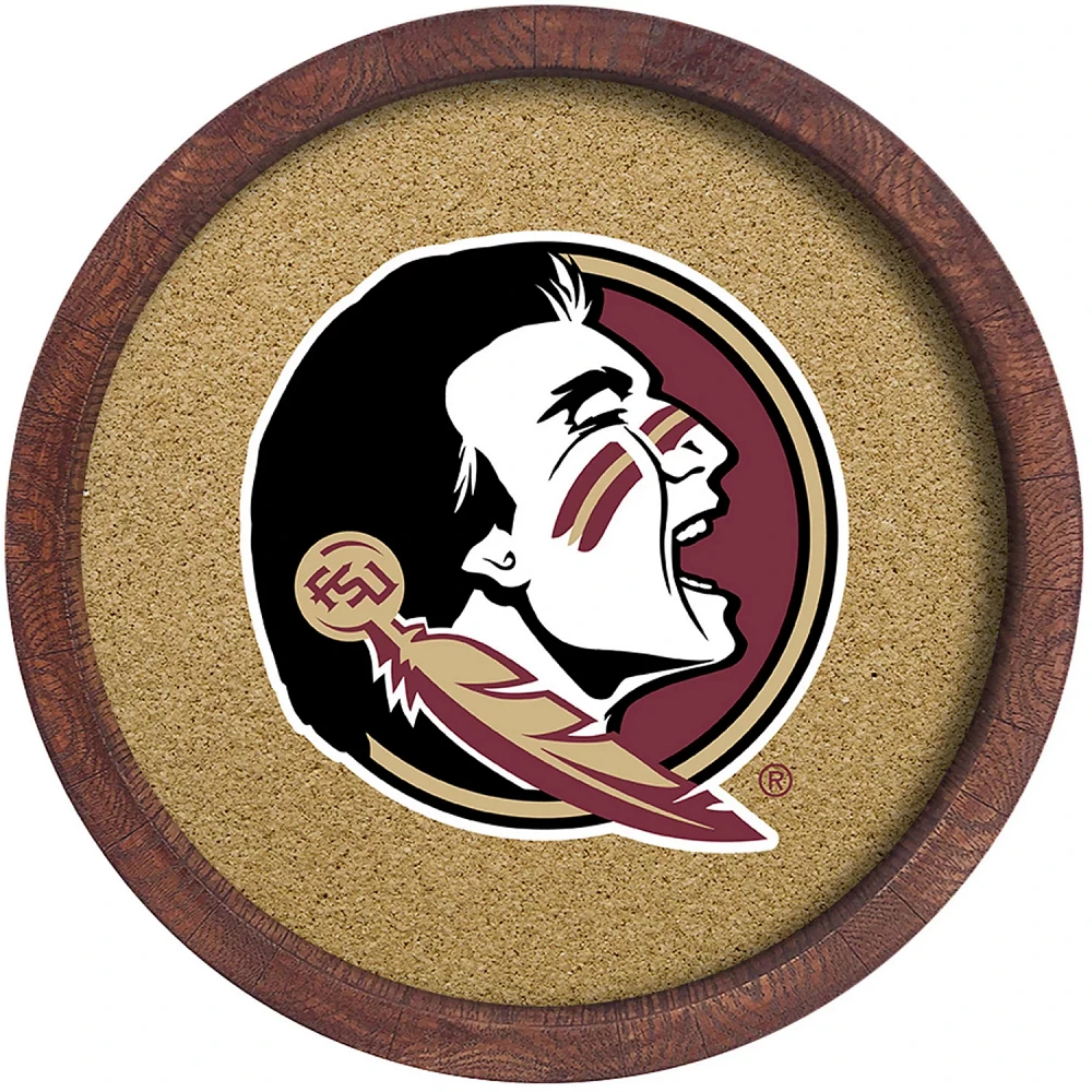 The Fan-Brand Florida State University “Faux” Barrel Framed Cork Board                                                      