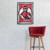 The Fan-Brand North Carolina State University Framed Mirrored Wall Sign                                                         