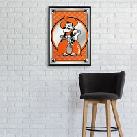 The Fan-Brand Oklahoma State University Framed Mirrored Wall Sign                                                               