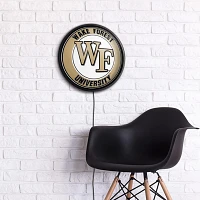 The Fan-Brand Wake Forest University Round Slimline Lighted Wall Sign                                                           