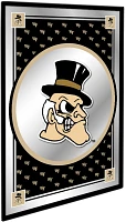 The Fan-Brand Wake Forest University: Team Spirit Mascot Framed Mirrored Wall Sign                                              