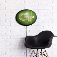 The Fan-Brand Georgia Tech On the 50 Oval Slimline Lighted Sign                                                                 