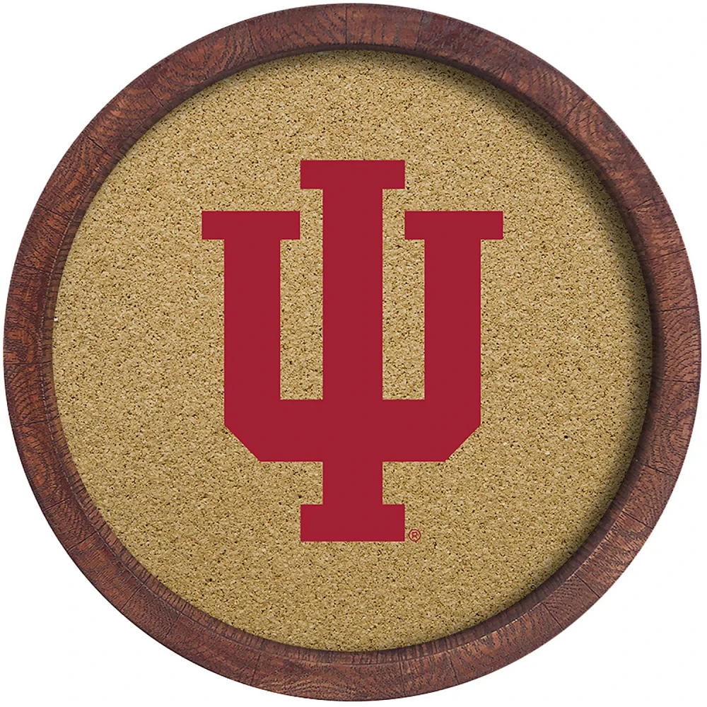 The Fan-Brand Indiana University “Faux” Barrel Framed Cork Board                                                            