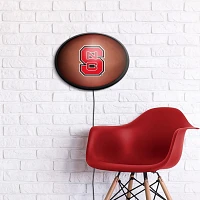 The Fan-Brand North Carolina State University Pigskin Oval Slimline Lighted Wall Sign                                           