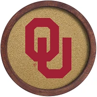 The Fan-Brand University of Oklahoma “Faux” Barrel Framed Cork Board                                                        