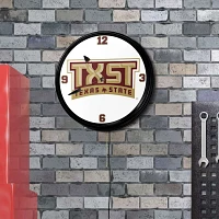 The Fan-Brand Texas State University TXST Retro Lighted Wall Clock                                                              