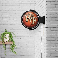 The Fan-Brand Wake Forest University Basketball Original Round Rotating Lighted Sign                                            